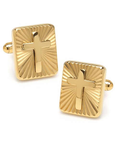Мужские запонки Ox & Bull Trading Co. Ox Bull & Trading Co Radiant Cross Cufflinks