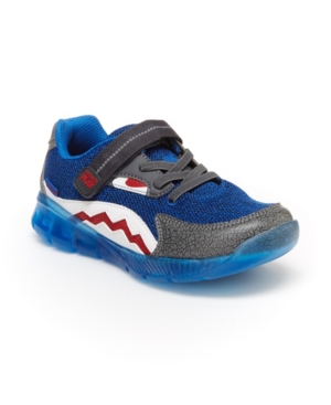 image of Stride Rite Made2Play Shark Little Boys Lighted Athletic Shoe