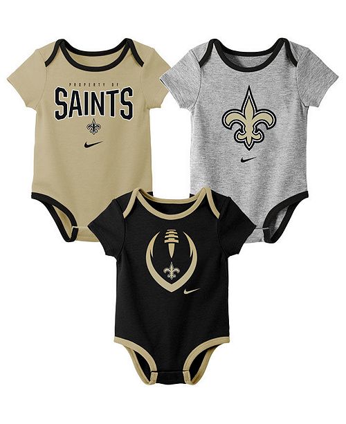Nike Baby New Orleans Saints Icon 3 Pack Bodysuit Set Reviews