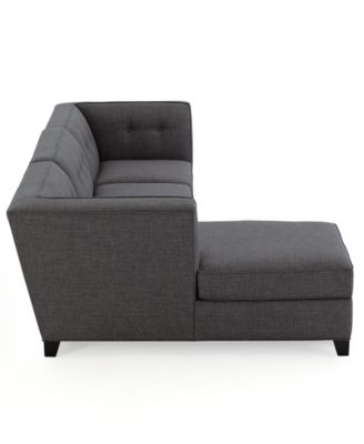Furniture CLOSEOUT! Harper Fabric 3-Piece Modular Sectional Sofa with Chaise, Created for Macy's