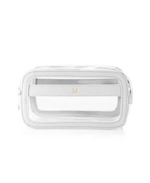 Cathy's Concepts Personalized Large Vegan Leather Travel Cosmetic Case