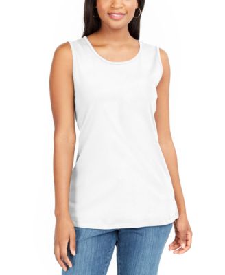 white womens tops macys