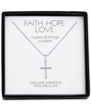 image of Diamond Accent Cross 18