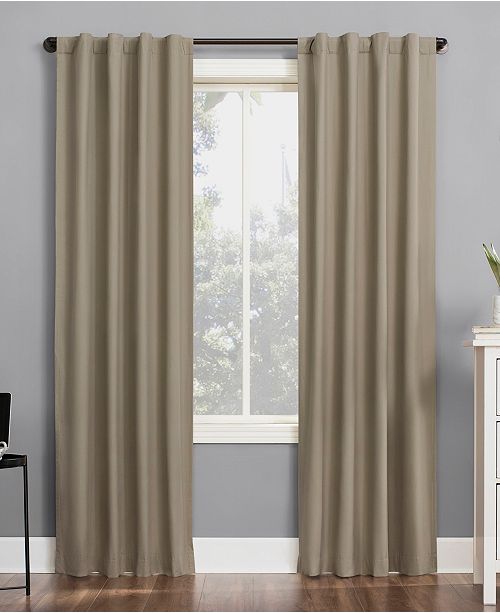 Sun Zero Cyrus 40" x 63" Thermal Blackout Curtain Panel ...