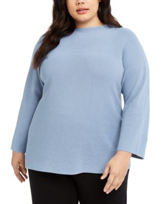 plus size funnel neck sweatshirt