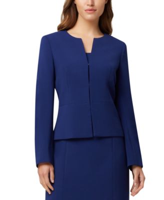 Tahari ASL - Collarless Peplum Jacket