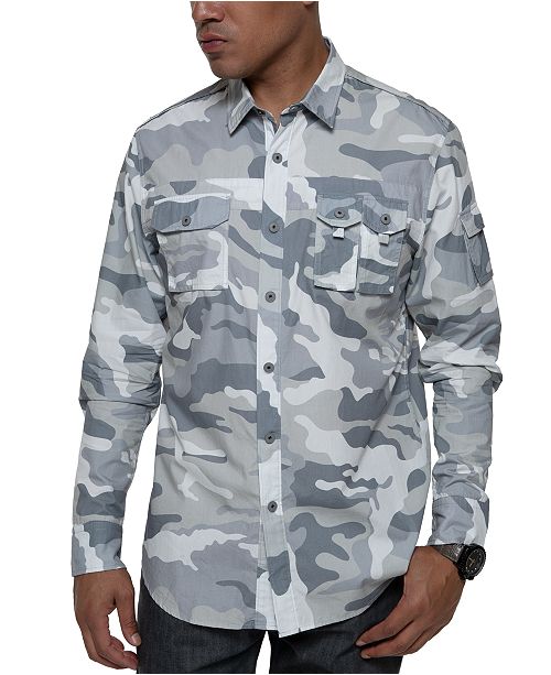 Sean John Men S Camo Dual Pocket Shirt Reviews Casual