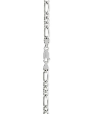 Figaro Link Chain 22" Necklace (4-1/3mm) in Sterling Silver