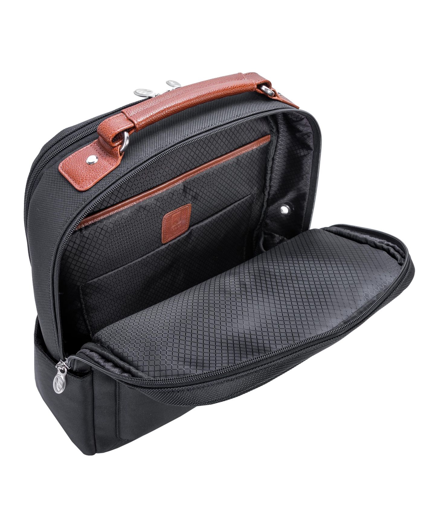 Рюкзак McKlein Logan 17" Nylon Dual-Compartment Laptop Tablet, цвет: Чёрный — фото 3
