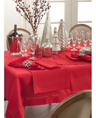 Classic Hemstitch Border Table Runner, 16" x 120"