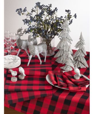 Buffalo Plaid Cotton Blend Table Runner