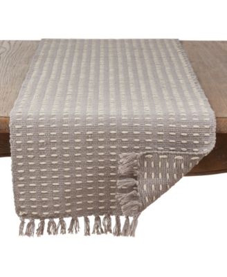 Dashed Woven Long Table Runner