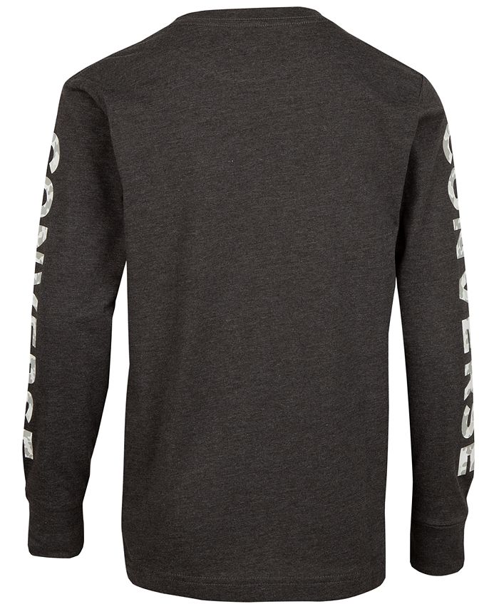 Converse Big Boys Camo-Fill Wordmark Logo T-Shirt & Reviews - Shirts ...