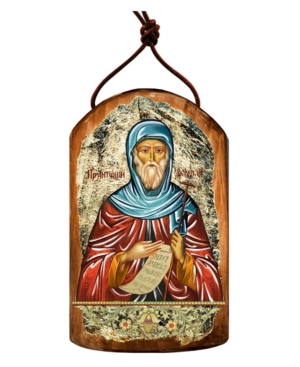GDeBrekht Saint Anthony Wooden Greek Christian Orthodox Icon Ornament