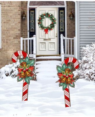 Christmas Yard sign sea turtle sign Beach sign turtle decor beach decor Christmas decor wood turtle Christmas online Yard art outdoor Candy cane