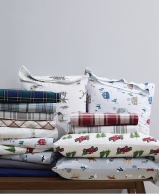 London Fog - 4-Piece Flannel Queen Sheet Set