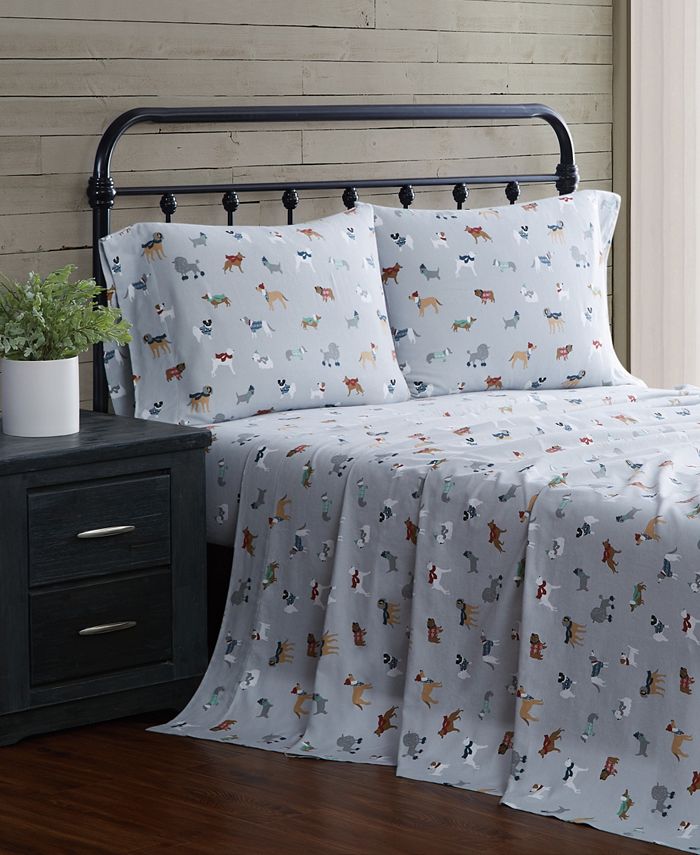 London Fog 4Piece Flannel Queen Sheet Set Macy's