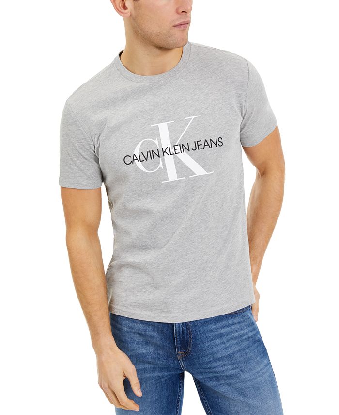 Weekendtas Kaliber Nodig hebben Calvin Klein Men's Monogram Logo Graphic T-shirt & Reviews - T-Shirts - Men  - Macy's