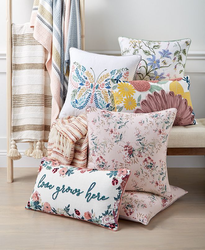 Lacourte English Garden Decorative Pillow and Throw