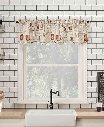 No. 918 - Bristol Coffee Shop 54" x 36" Semi-Sheer Kitchen Curtain Set