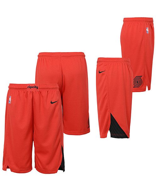 Nike Big Boys Portland Trail Blazers Statement Swingman Shorts