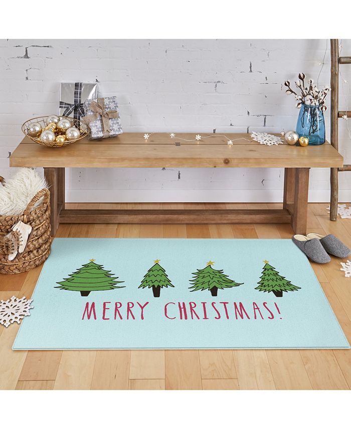 Mohawk - Christmas Trees Accent Rug, 18" x 30"