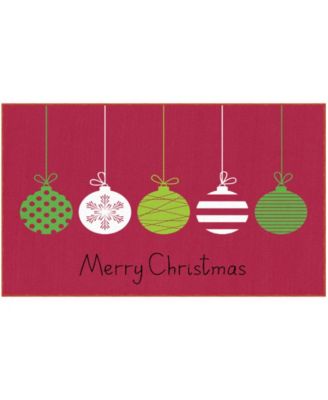 Merry Ornaments Accent Rug, 24" x 40"