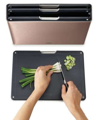 Folio Stainless Steel 4-Pc. Chopping Board Set in Case