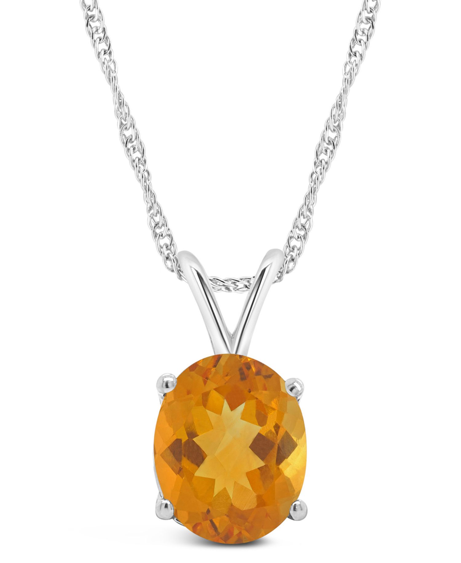 Amethyst (2-1/3 ct. t.w.) Pendant Necklace in Sterling Silver. Also Available in Blue Topaz, Citrine, and Rose Quartz
