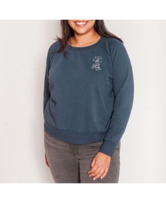 plus size french terry sweatshirt