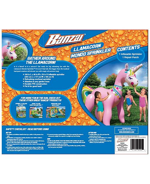 Banzai LlamaCorn Mondo Sprinkler Unicorn & Reviews Home Macy