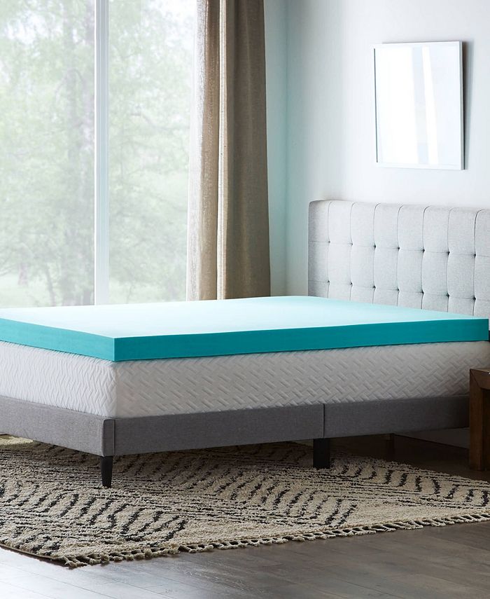 Lucid 4" Gel Foam Mattress Topper, Queen Macy's