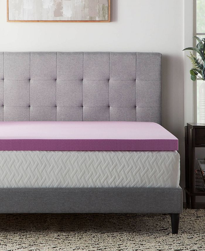 Lucid 3" Lavender Memory Foam Mattress Topper, Queen & Reviews