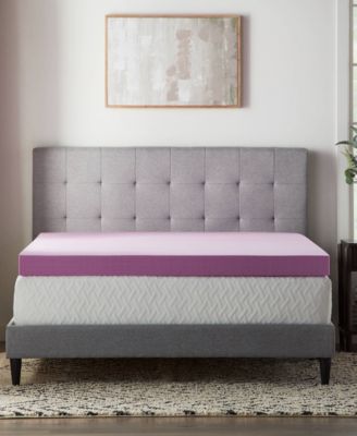 Lucid - 4" Lavender Memory Foam Mattress Topper, Full