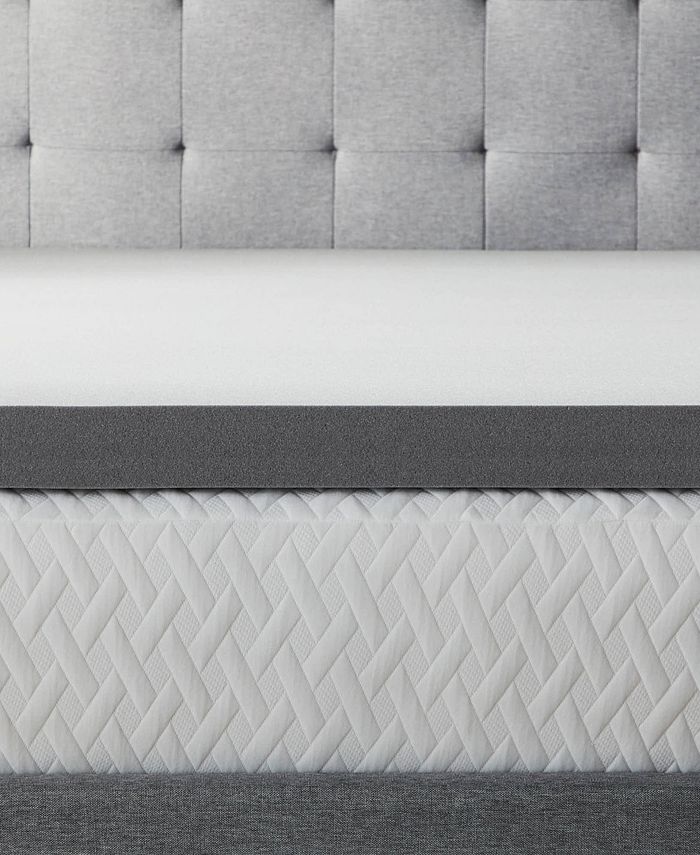 Lucid 3" Bamboo Charcoal Memory Foam Topper, Full Macy's