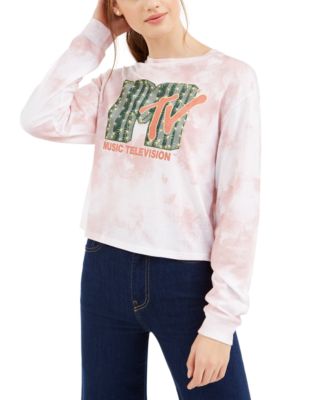 Love Tribe - Juniors' MTV Tie-Dye Long-Sleeved T-Shirt