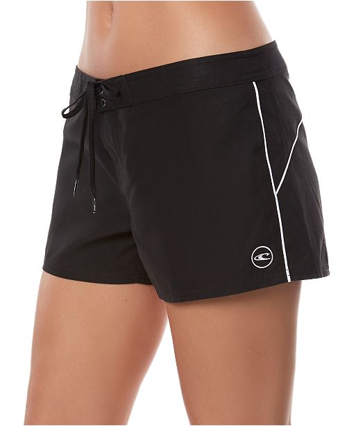 O'Neill Juniors' Salt Water Solid 3" Board Shorts & Reviews Swimwear Women Macy's