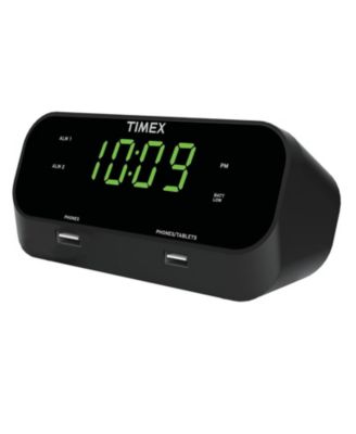 IHome Timex RediSet Dual Alarm Clock With Dual USB Charging - Macy's