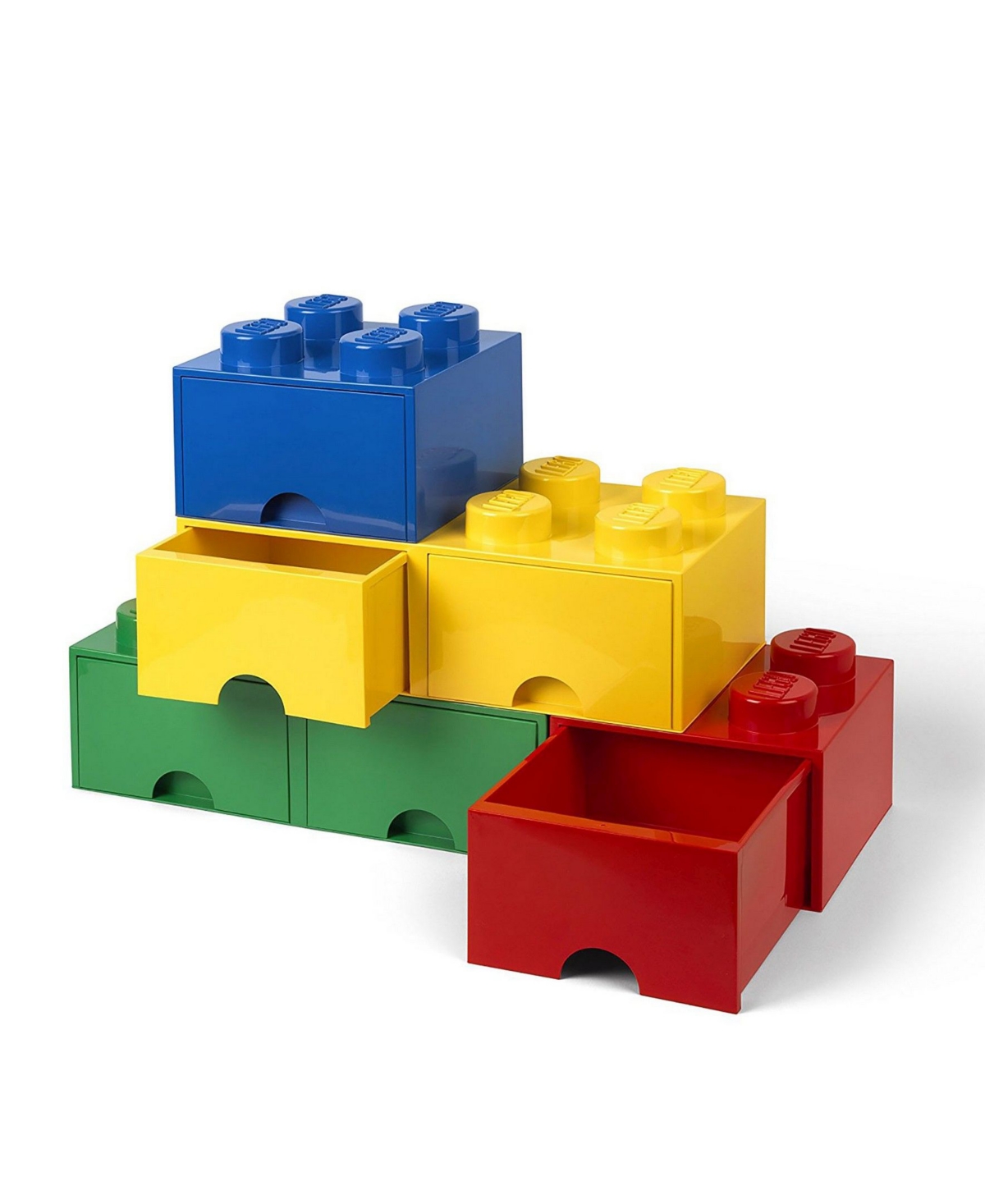 Shop Lego Brick Drawer With 4 Knobs In Dark-blue