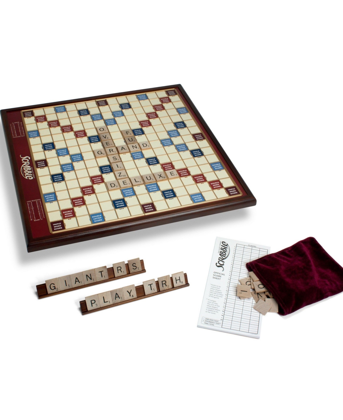 UPC 890382000176 product image for Winning Solutions Giant Scrabble Game Deluxe Wood Edition | upcitemdb.com