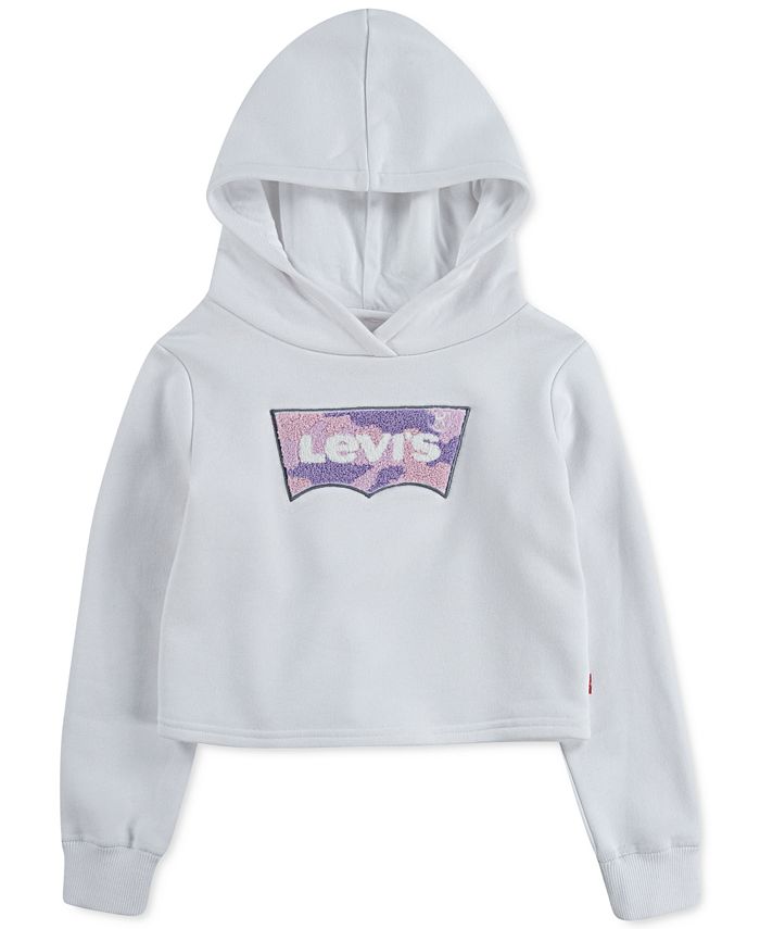 Levi's Big Girls Chenille Logo Pullover Hoodie - Macy's