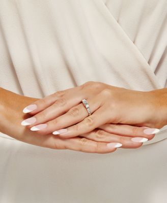 Diamond Three Stone Engagement Ring (1 ct. t.w.) in 14k White Gold