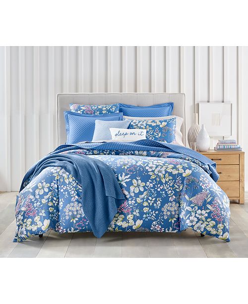 Charter Club Meadow Cotton 300 Thread Count 3 Pc King Duvet Cover