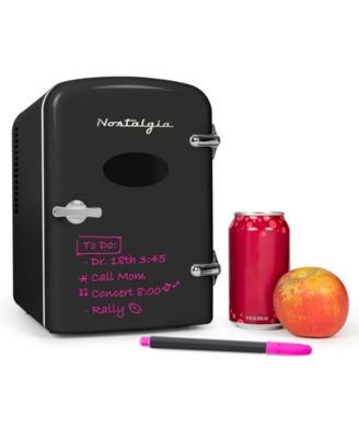 Nostalgia - Retro 6-Can Dry Erase Personal Refrigerator RF6RRBK