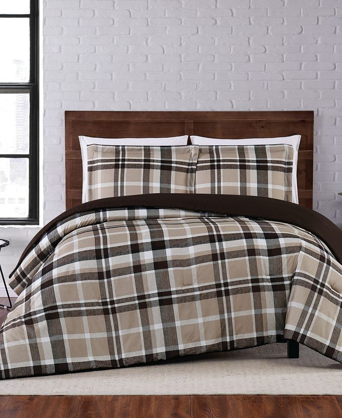 Truly Soft Paulette Plaid Twin XL Comforter Set Macy's