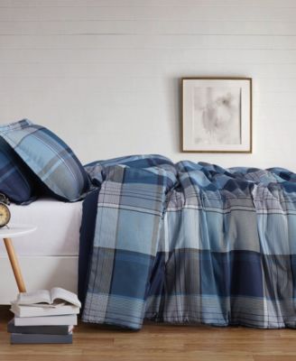 Trey Plaid 3-Pc. Comforter Set, King