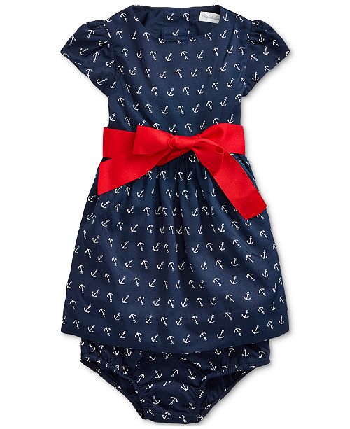 Polo Ralph Lauren Baby Girls Anchor Fit Flare Dress Reviews