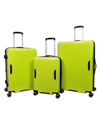 neon green suitcase