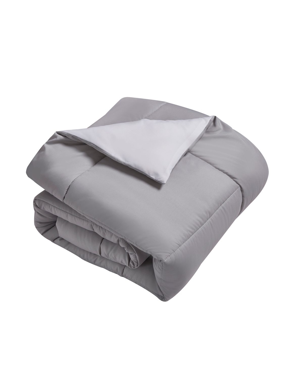 Royal Luxe Reversible Down Alternative Comforter, Full/queen, Exclusively At Macy's In White,platinum