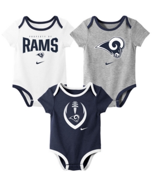 Nike Baby Los Angeles Rams Icon 3 Pack Bodysuit Set